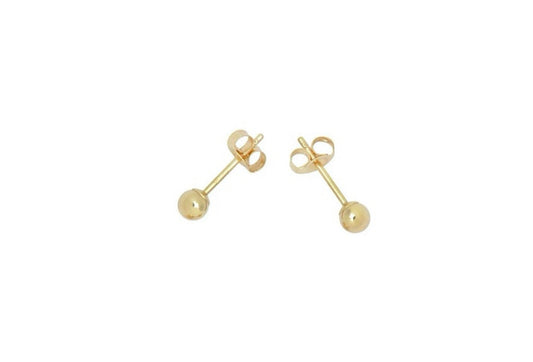 SOLID 14K GOLD Ball Studs